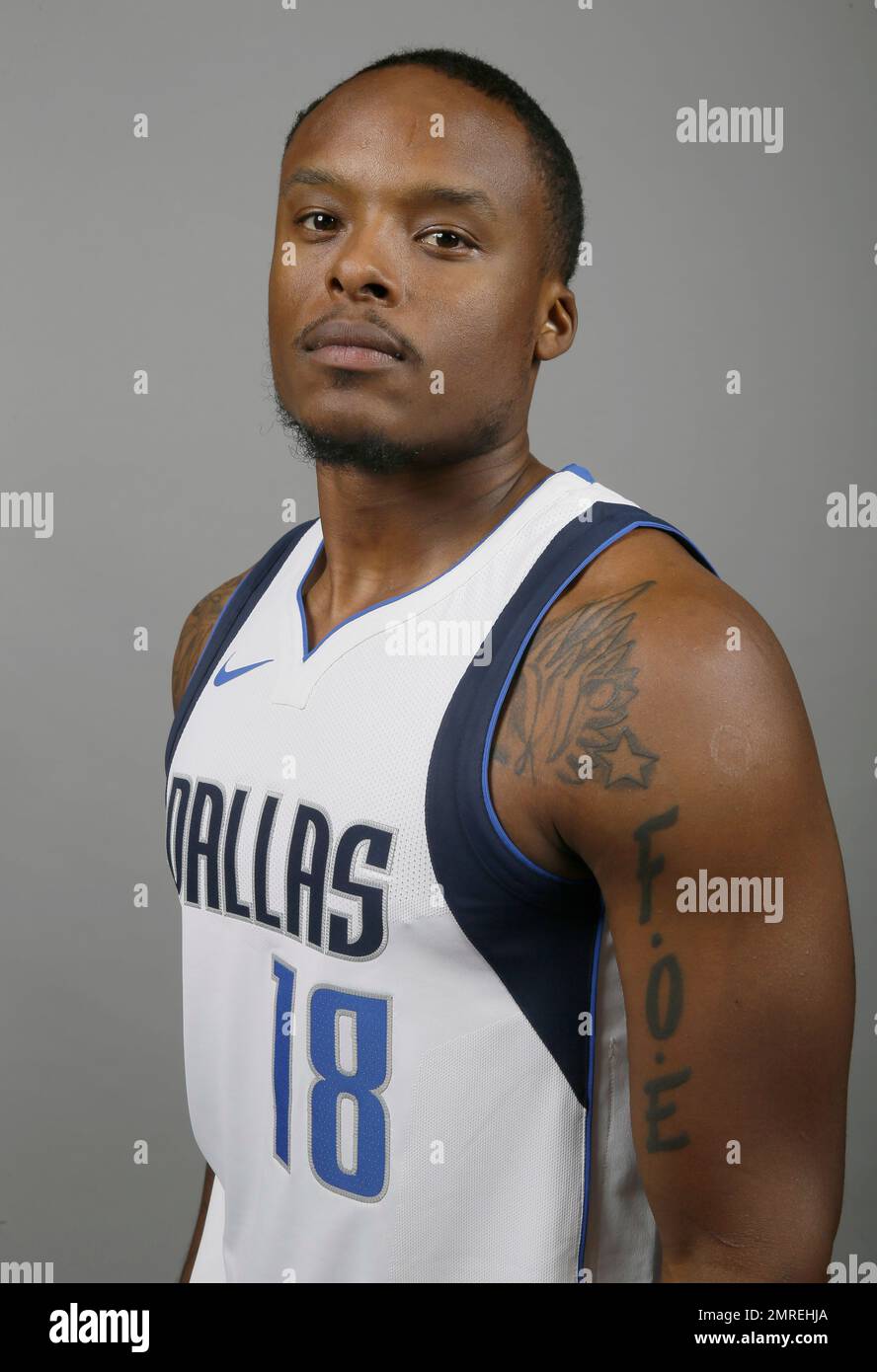 Dallas Mavericks guard Maalik Wayns (18) posses during an NBA