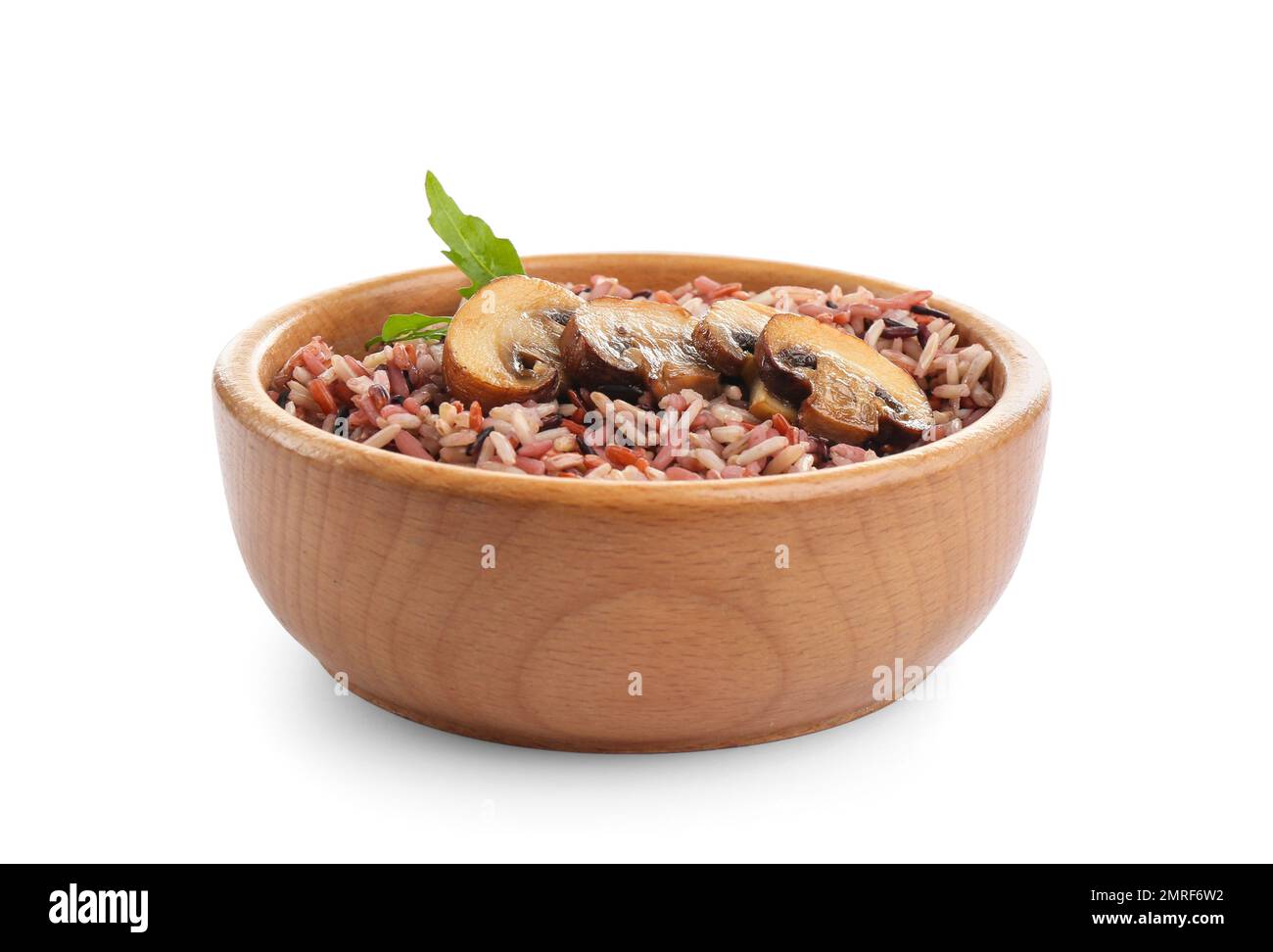 Delicious brown rice in bowl isolated on white Stock Photo - Alamy