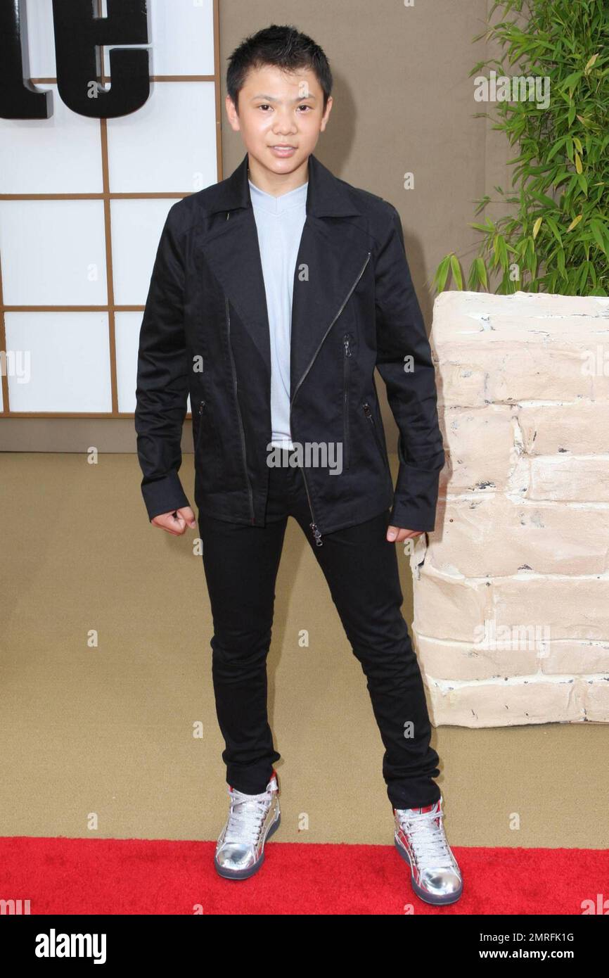 Zhenwei Wang walks the red carpet at the premiere of "The Karate Kid