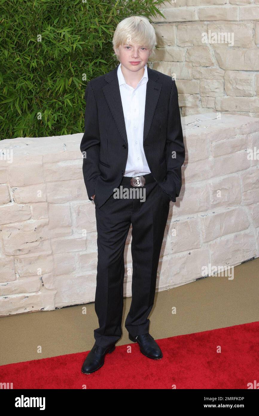 Luke Carberry walks the red carpet at the premiere of “The Karate Kid