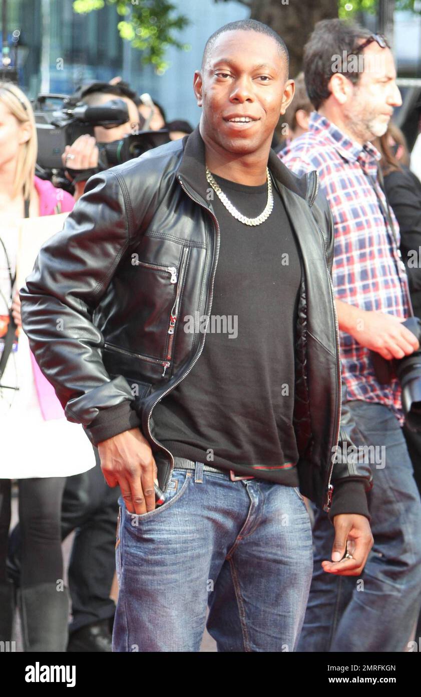 Dizzee Rascal arrives for the UK premiere of 