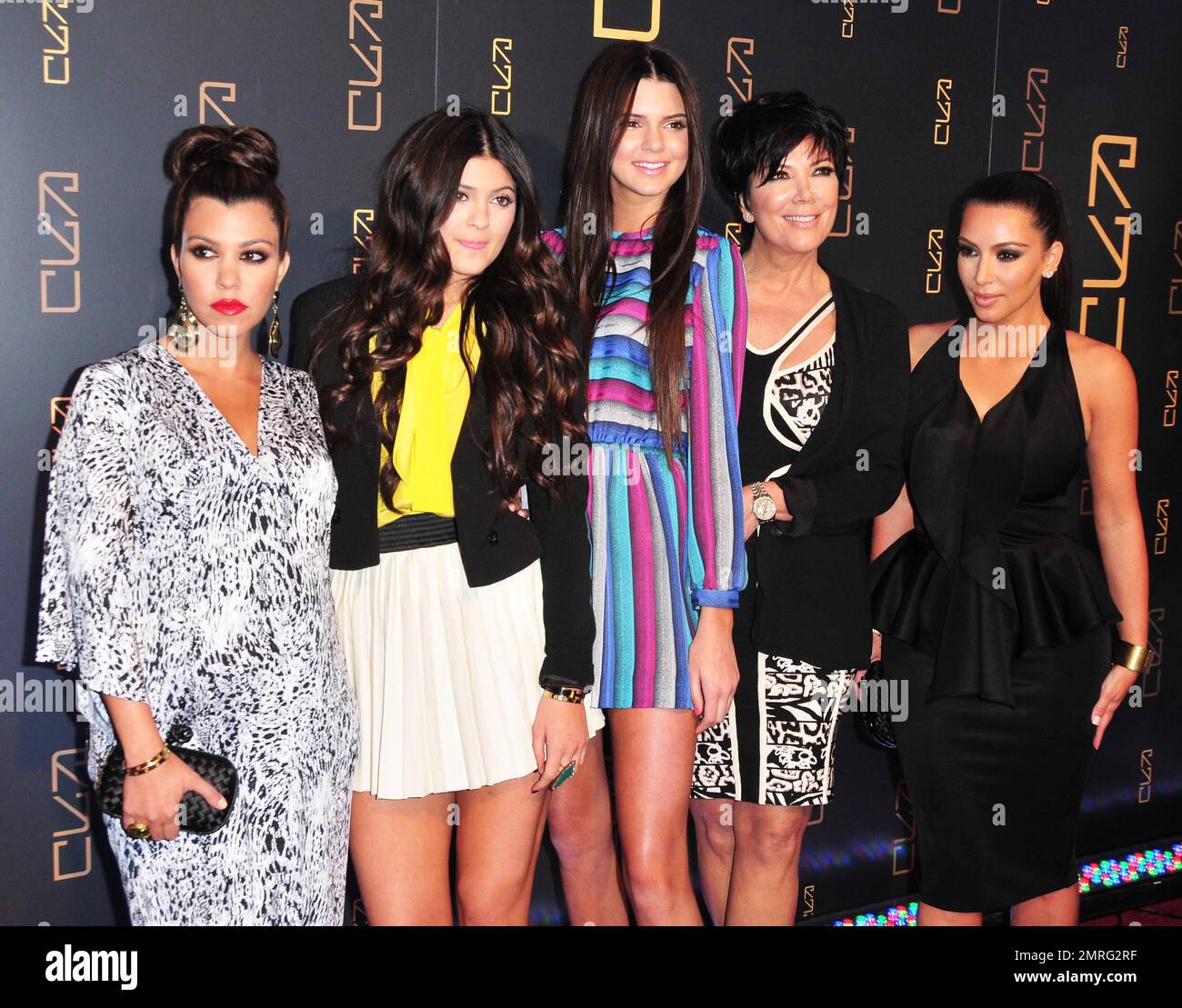 Kris jenner and kylie jenner and kendall jenner hi-res stock