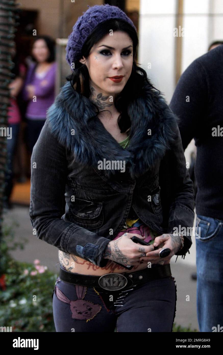TV personality Kat Von D and her father Rene Drachenberg were seen at ...