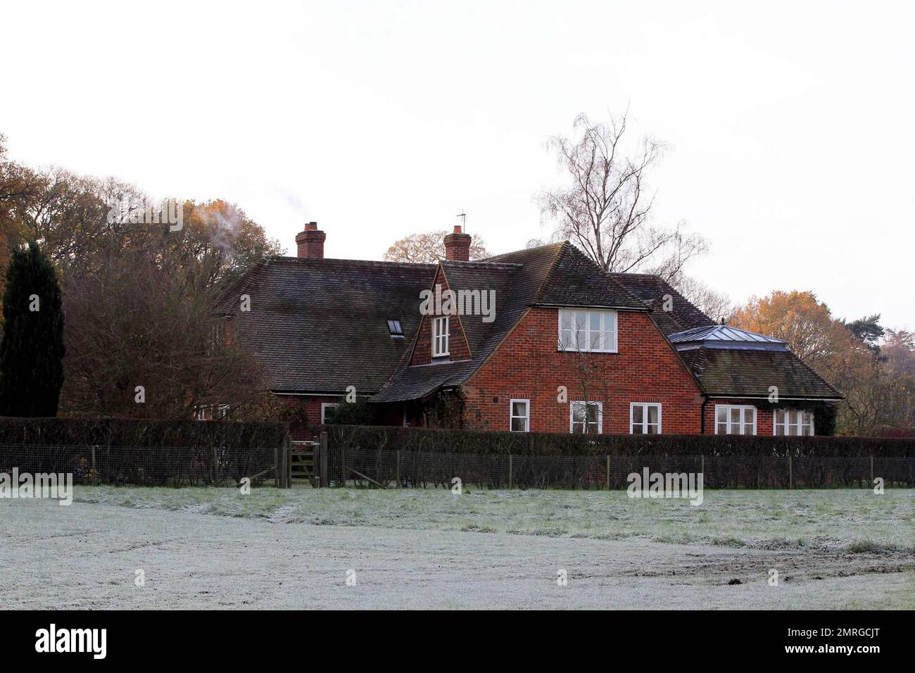General views of Kate Middleton's parents' home in Bucklebury and of the village where she lived