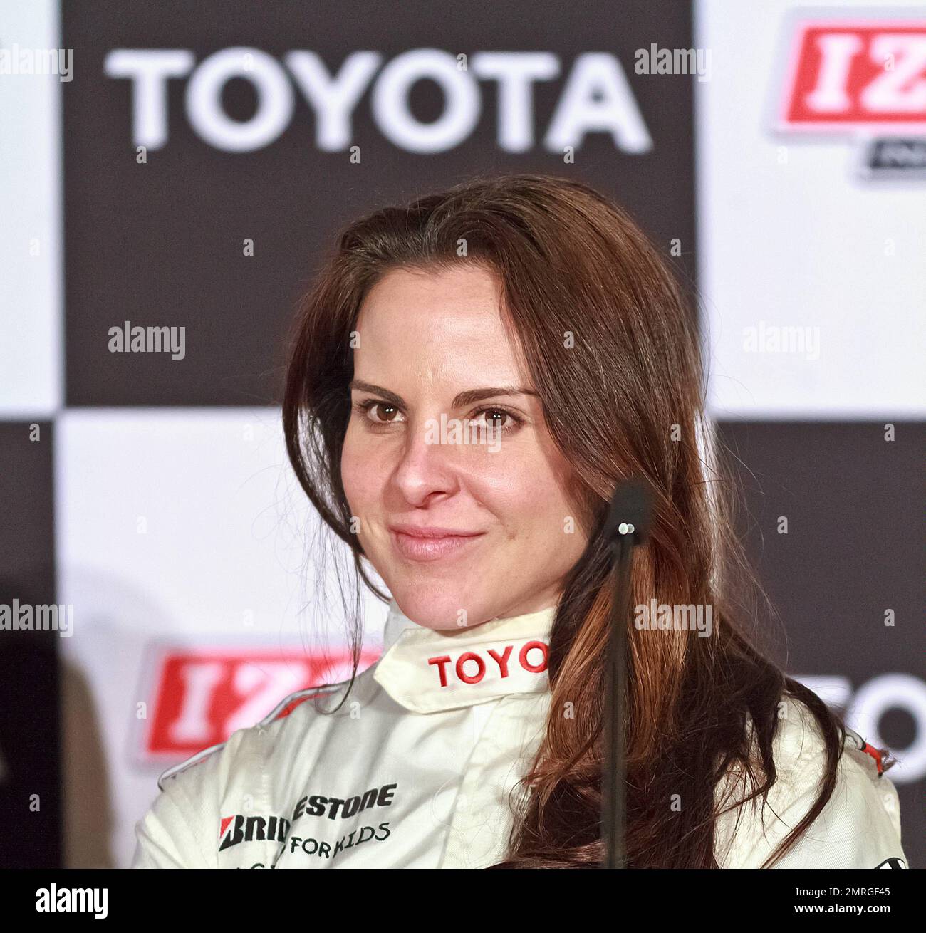 Mexican actress Kate del Kastillo gets ready for the 2012 Toyota