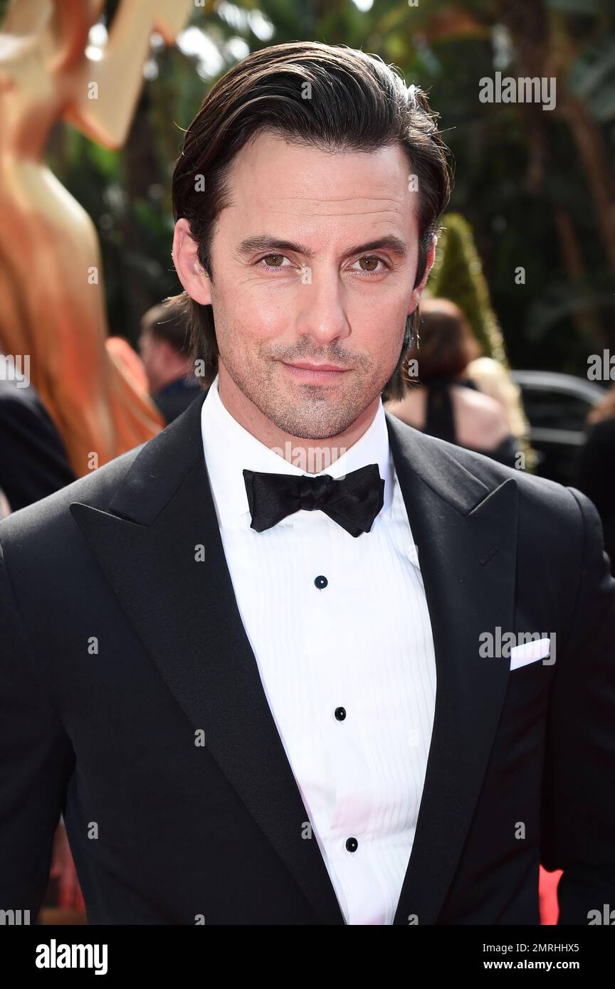EXCLUSIVE Milo Ventimiglia arrives at the 69th Primetime Emmy Awards