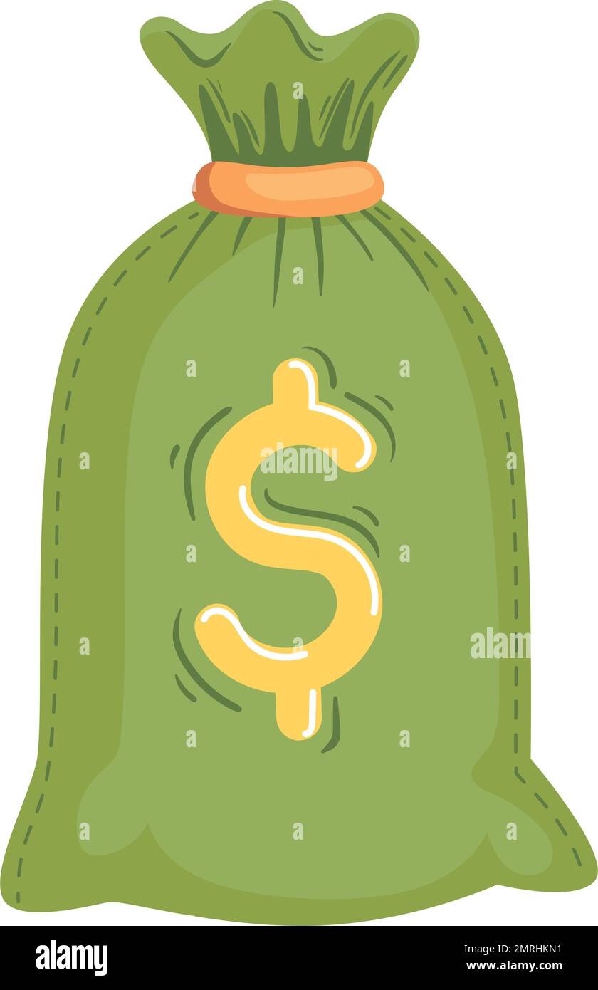 green money dollar bag Stock Vector Image & Art - Alamy