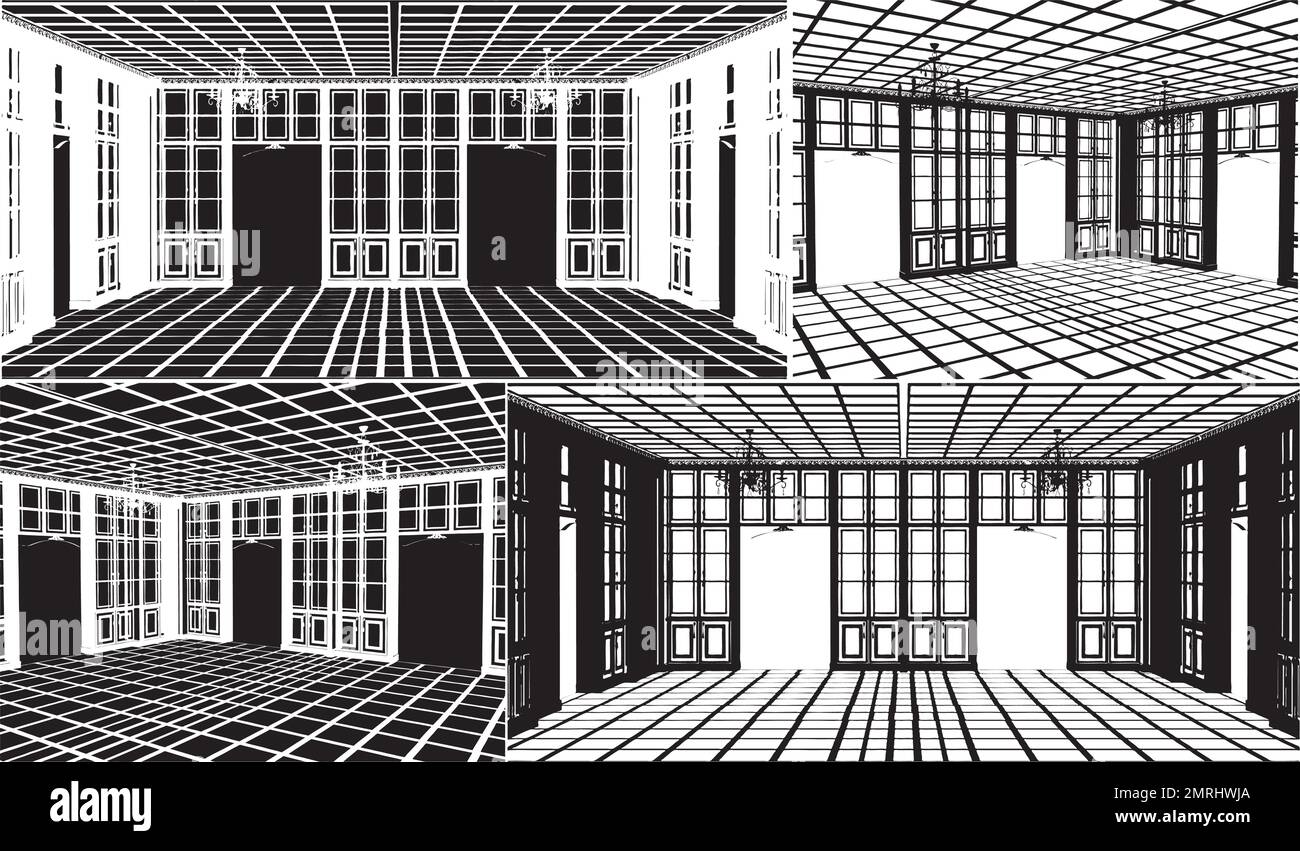 Antique Bookcase Room Vecto Stock Vector Image & Art Alamy