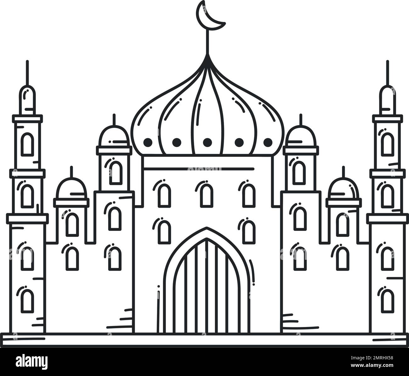 muslim mosque facade Stock Vector Image & Art - Alamy