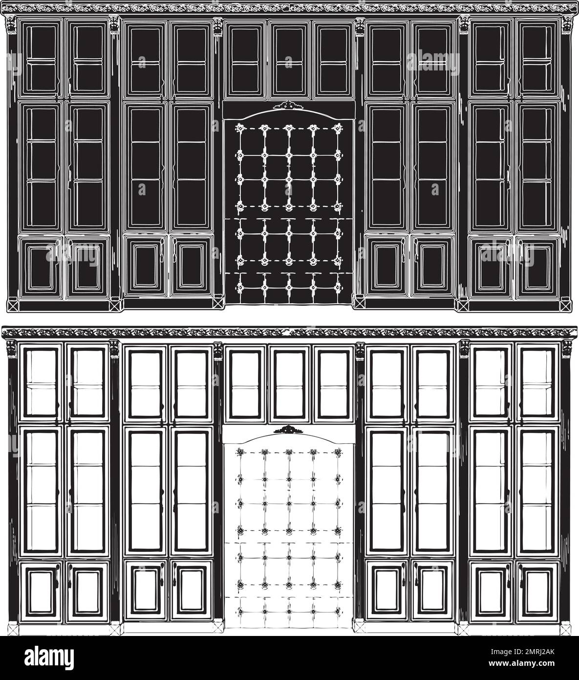 Study room bookcase Black and White Stock Photos & Images Alamy