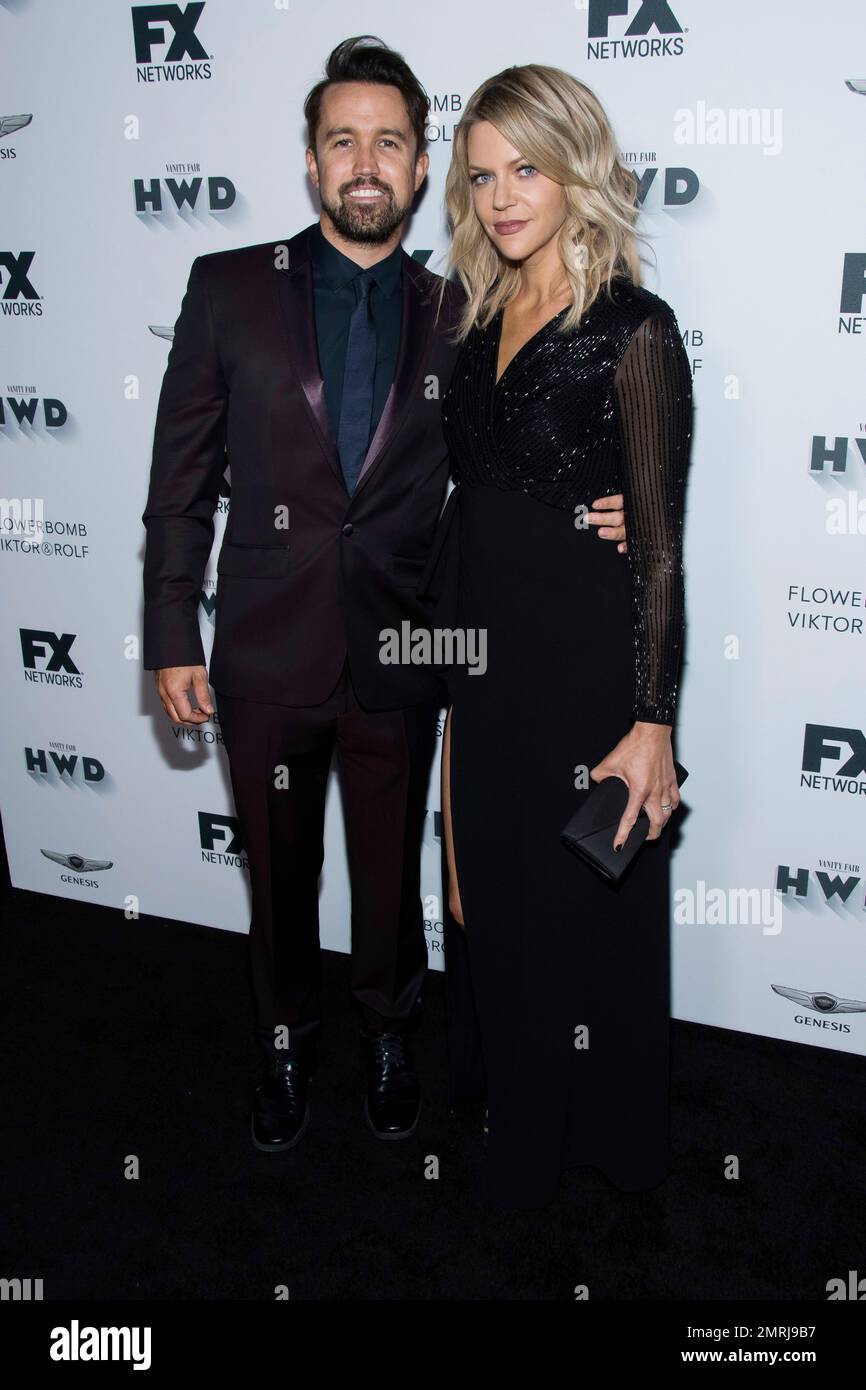 Rob McElhenney And Kaitlin Olson Attend The FX Networks And Vanity Fair ...