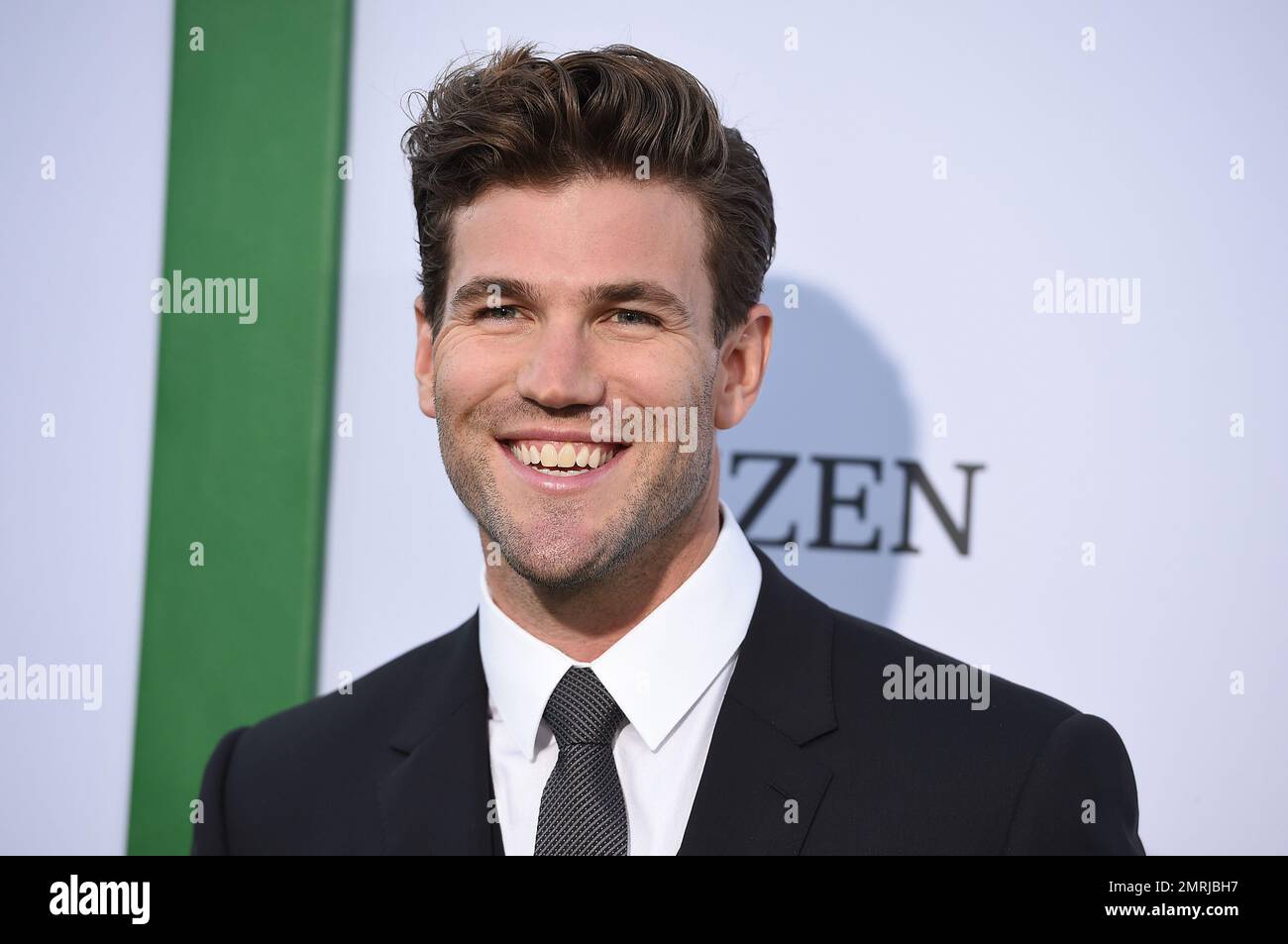 Austin Stowell arrives at the Los Angeles premiere of "Battle of the