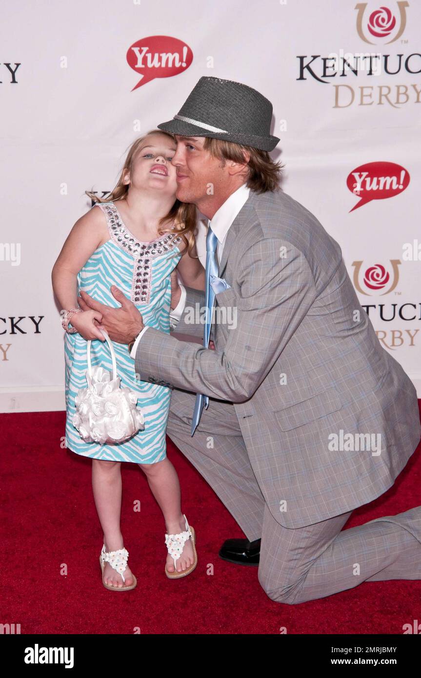 Larry Birkhead and daughter Dannielynn, who's mother is the late Anna