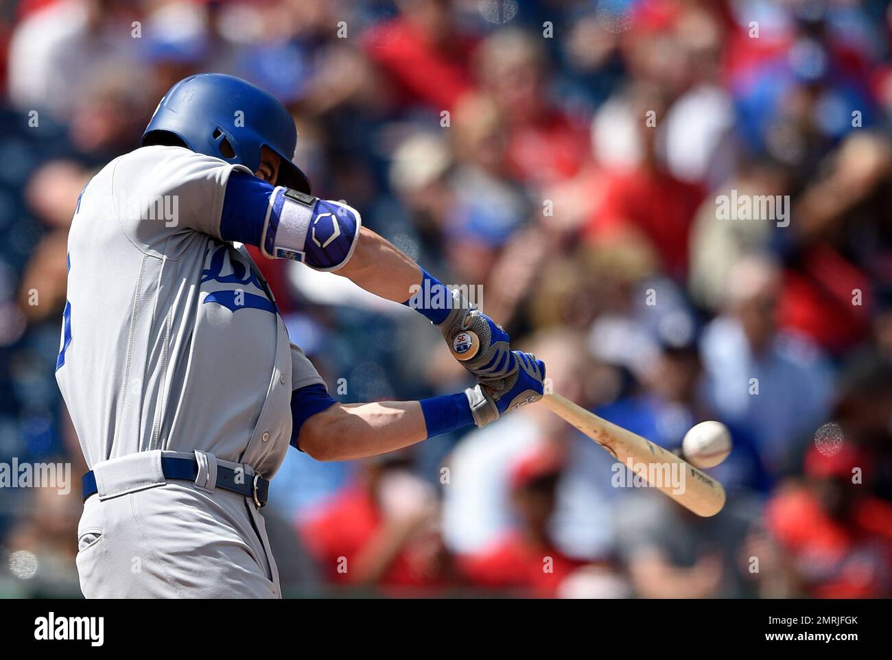 Los Angeles Dodgers' Cody Bellinger bats during a baseball game against