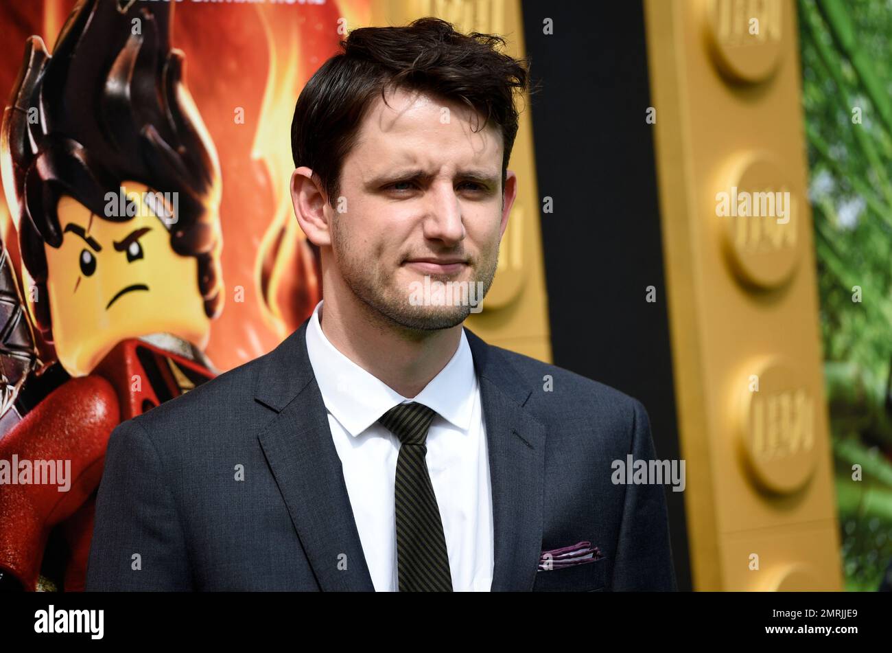 Zach Woods a cast member in The LEGO Ninjago Movie poses at the premiere of the film at the Regency Village Theatre Westwood on Saturday Sept. 16 2017 in Los Angeles. Photo