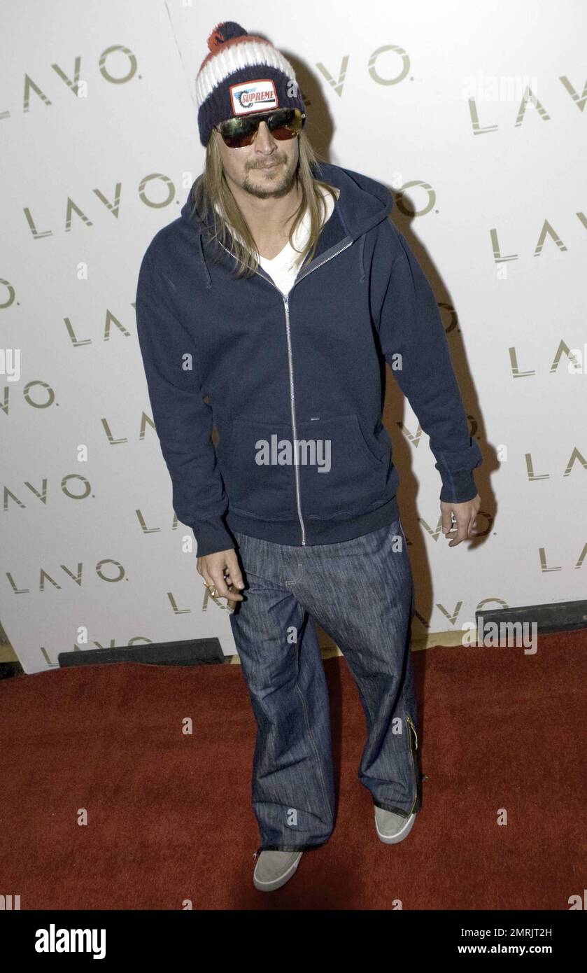 A Rocker Kid Rocker Kid Rock brings a long a cigar and a bottle of Jack Daniels as ...