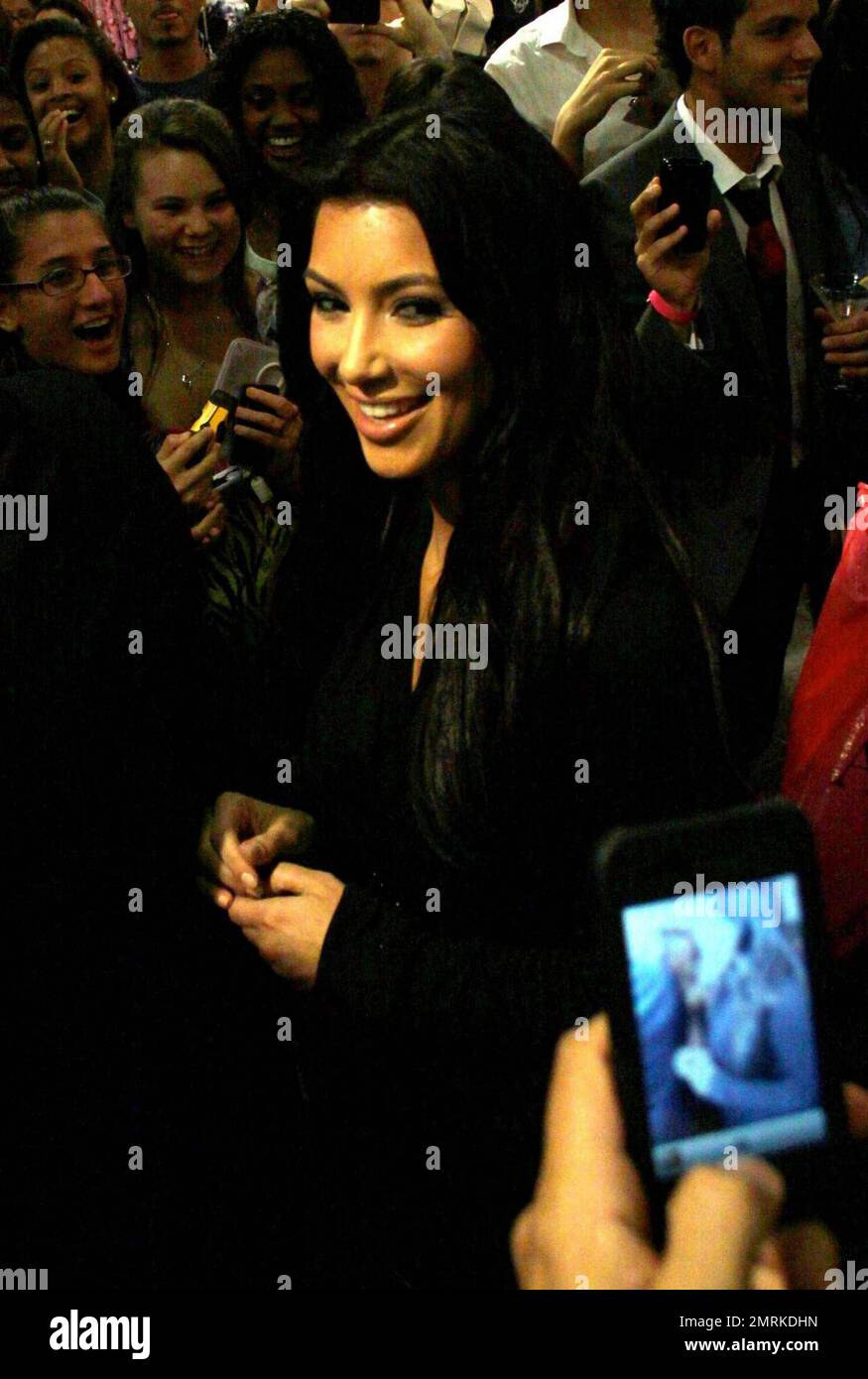 Kim Kardashian hosts the store opening party at A'Gaci in Sawgrass Mills Mall. Sunrise, FL. 11/20/09. Stock Photo