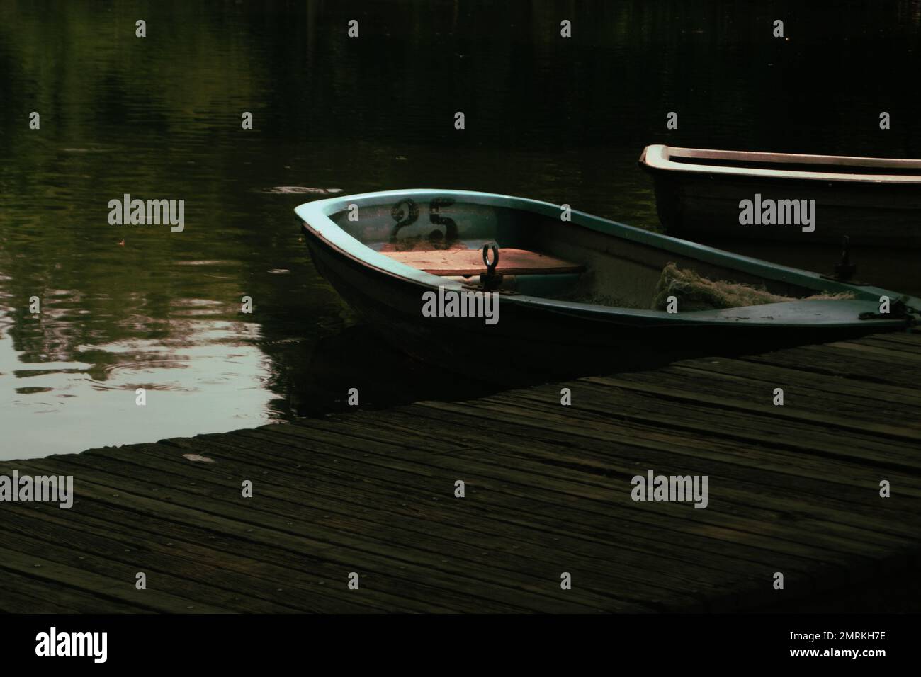 The wooden abandoned fishing boat Stock Photo - Alamy