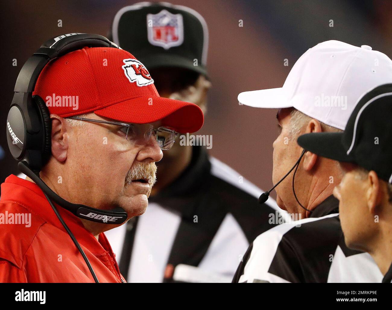 Kansas City Chiefs Head Coach Andy Reid During An NFL Football Game ...