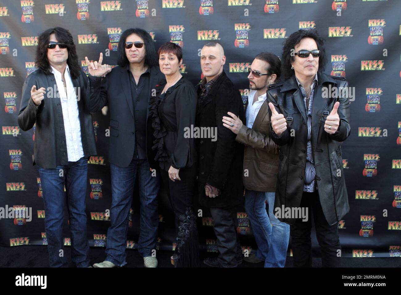 Tommy, Thayer, Gene Simmons, Eric Singer and Paul Stanley attend the ...