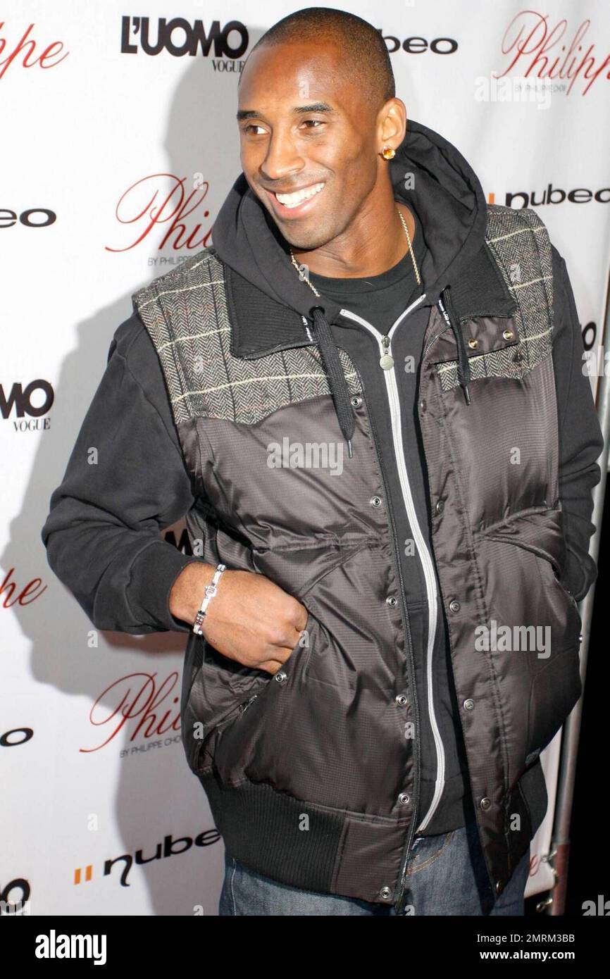 Kobe Bryant arrives at the launch party for his 