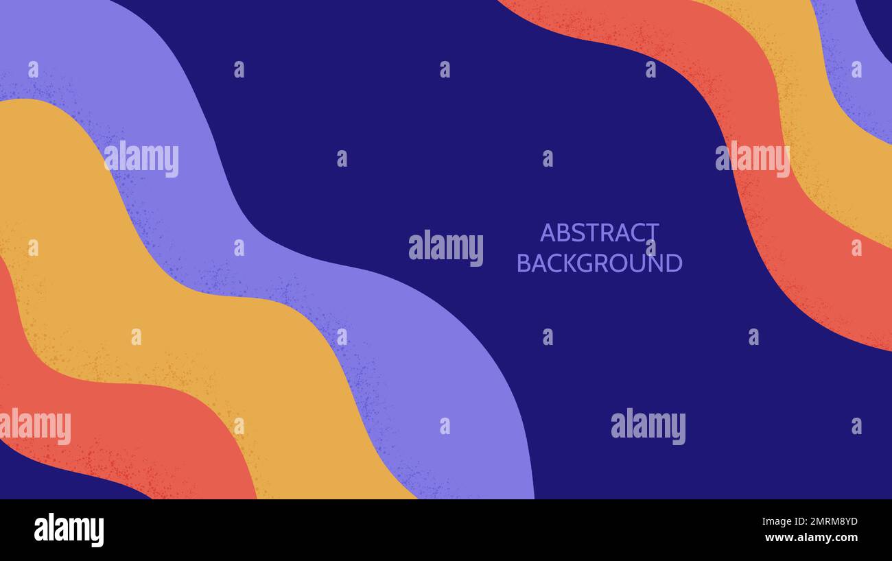 Retro abstract background. Textured colourful wavy wallpaper. Vintage curved stripes and lines