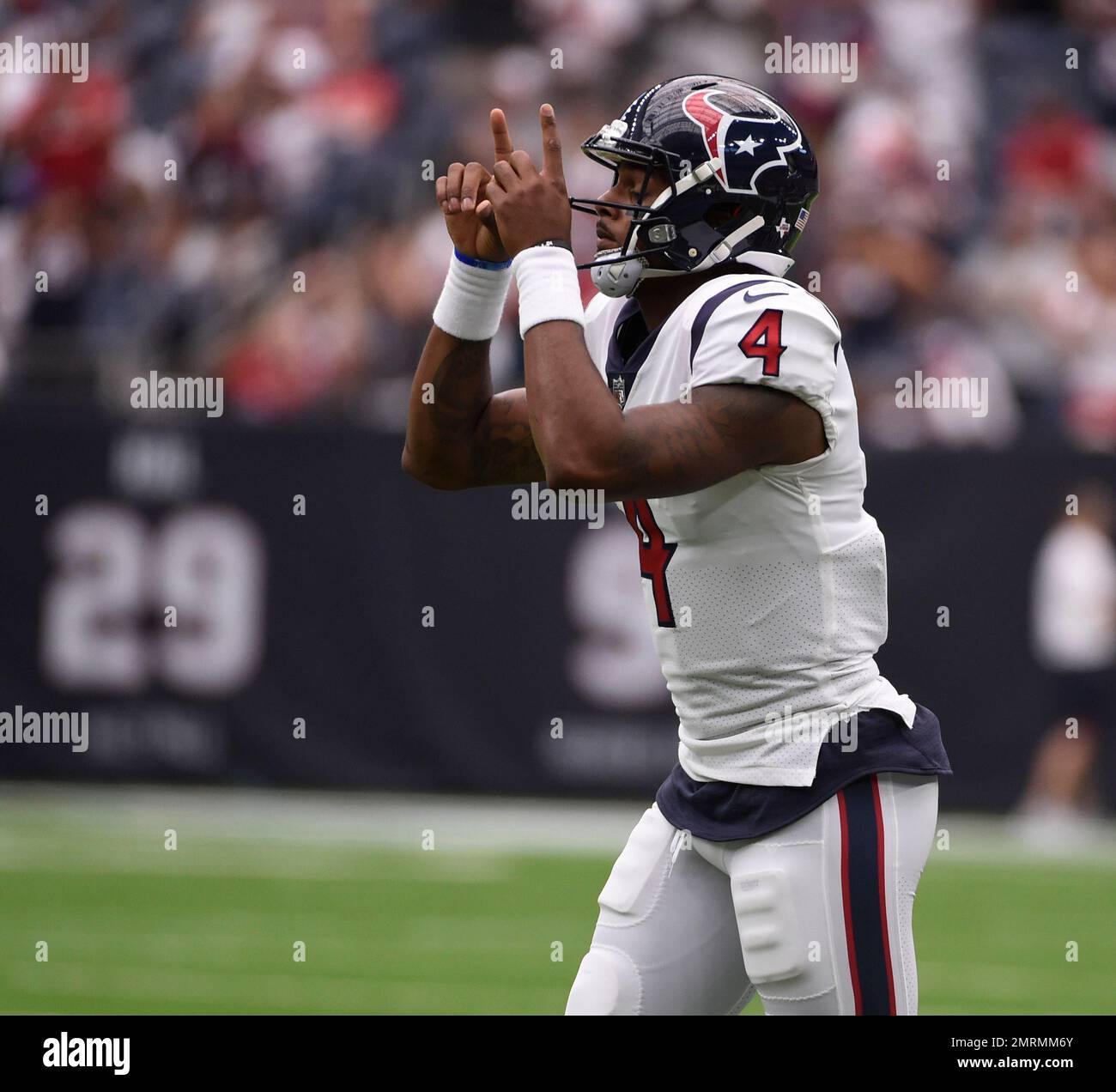 Chicago, United States. 13th Dec, 2020. Houston Texans quarterback Deshaun  Watson (4) scrambles with the ball during the third quarter against the Chicago  Bears at Soldier Field in Chicago on Sunday, December