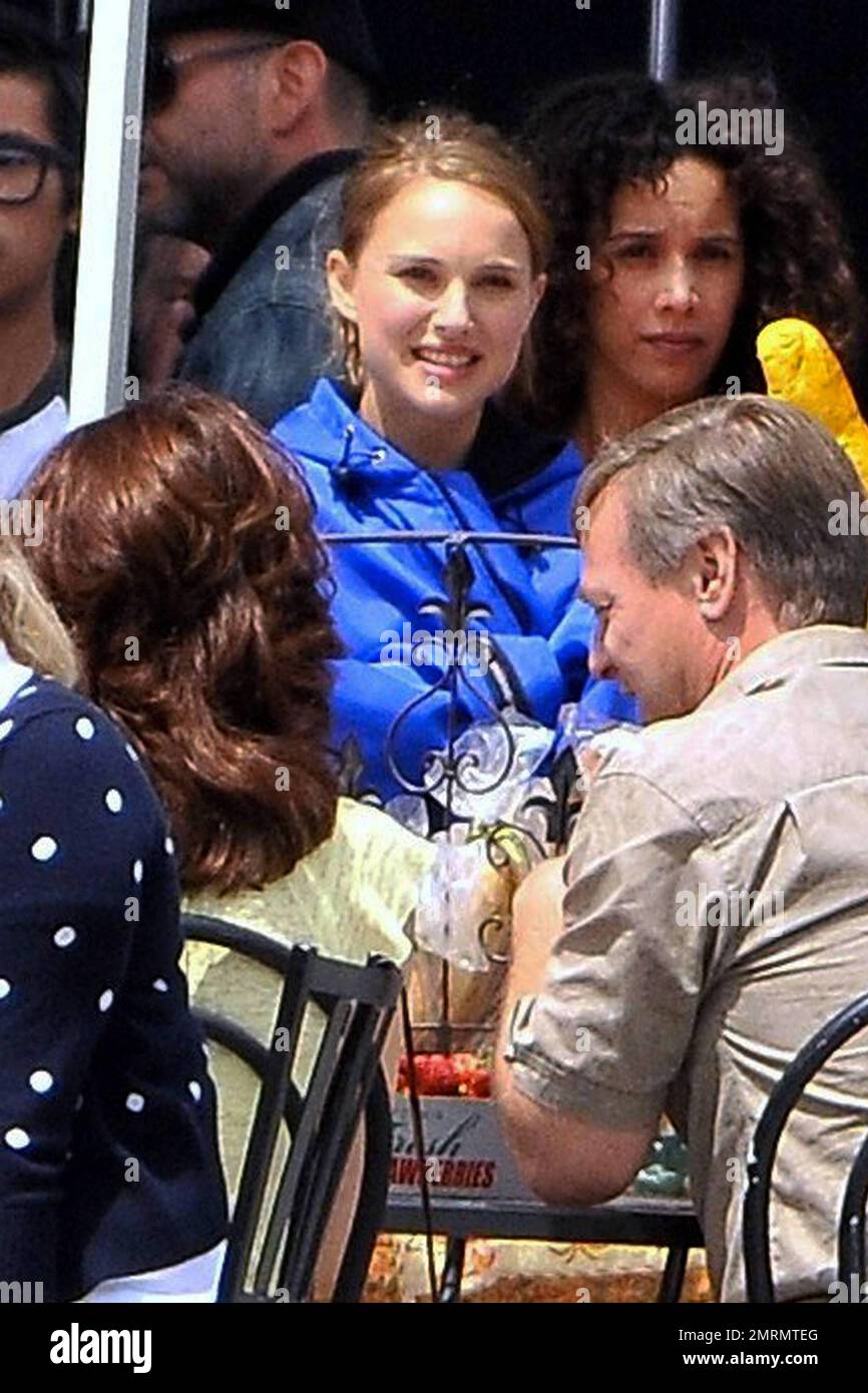 Ashton Kutcher and Natalie Portman film scenes on the set of a new Ivan