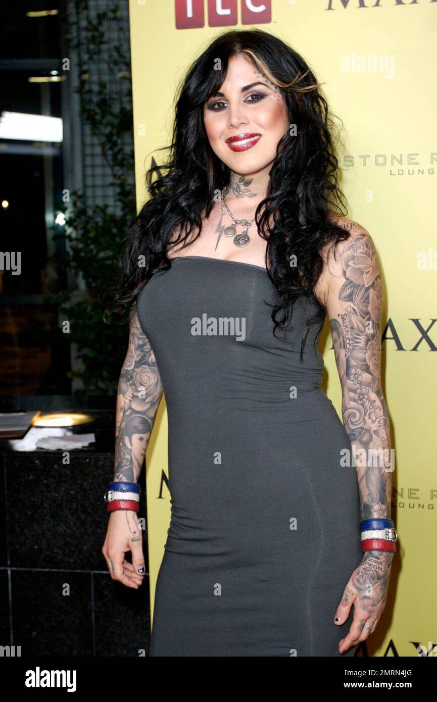 Kat Von D at the premiere party for her new show Ink." Los Angeles, Calif. 8/6/07. All Stock - Alamy