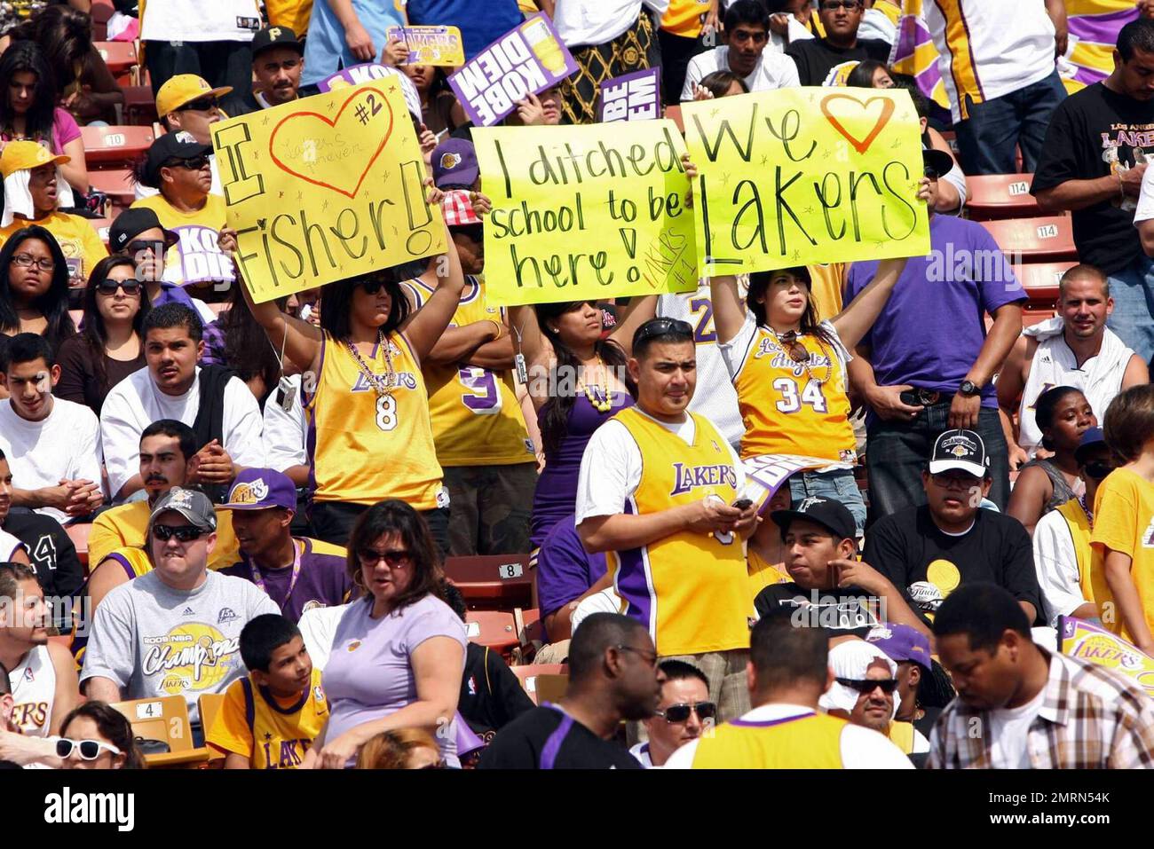 Lakers parade hi-res stock photography and images - Alamy