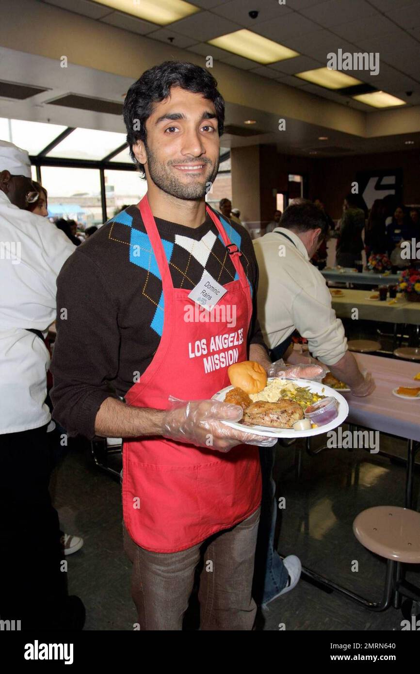 Dominic Rains participates in the Los Angeles Mission Good Friday Event ...