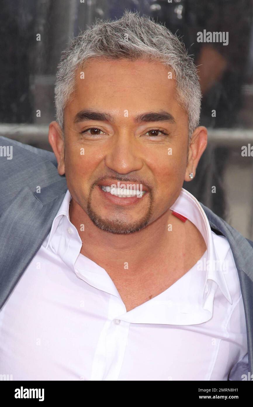 Cesar Millan walks the red carpet at the premiere of ‘The Back-Up Plan