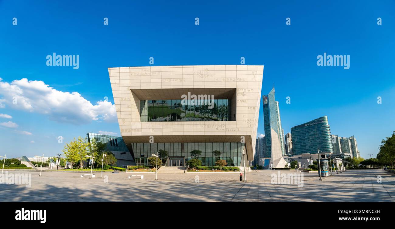 The three one hall changsha riverside cultural park construction square ...