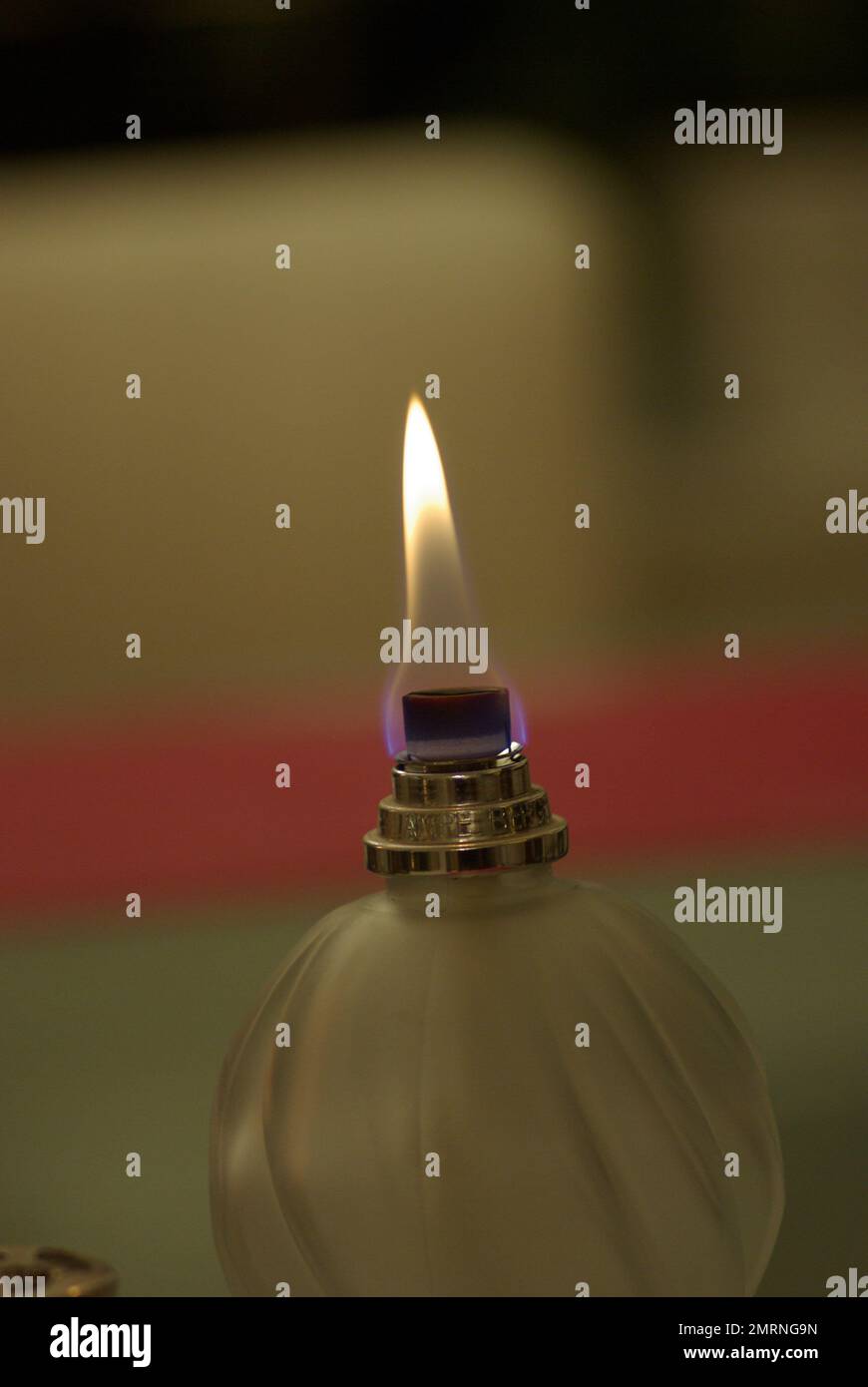 Catalytic lamp perfume diffuser 'Lampe Berger' with lighten up burner Stock Photo