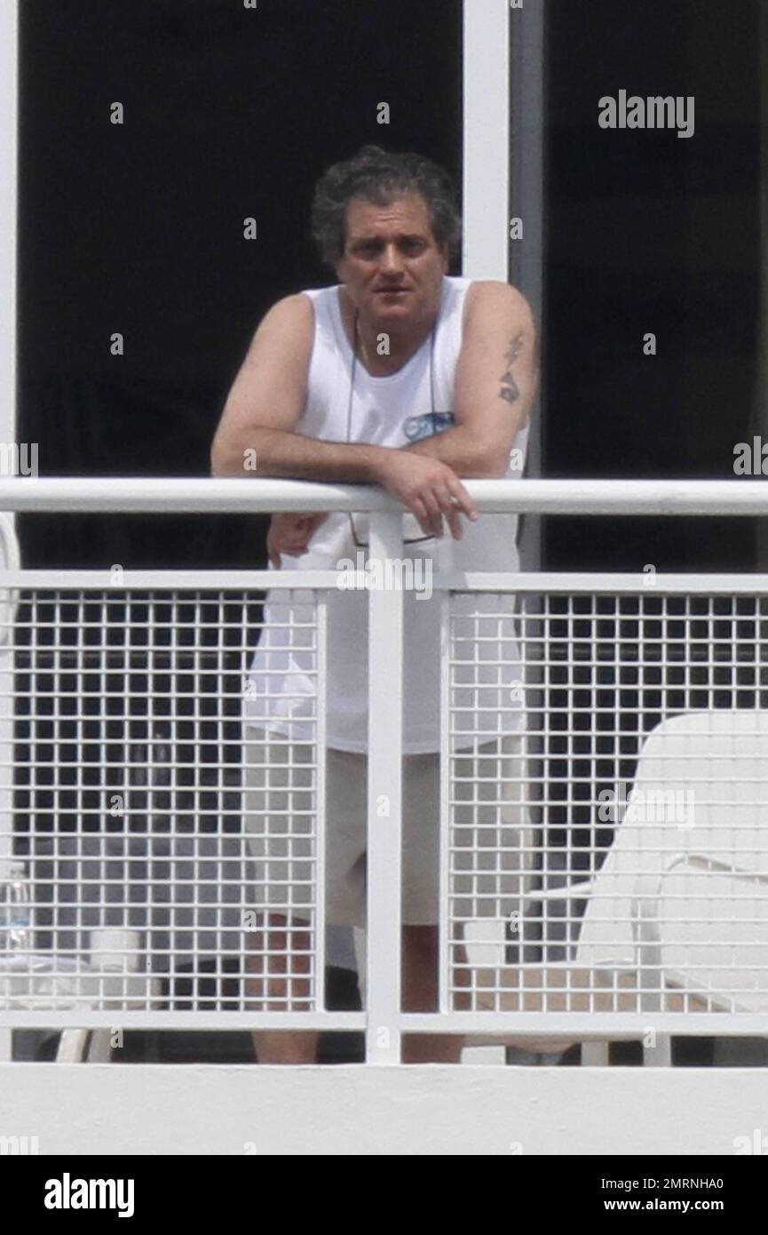 EXCLUSIVE!! Lady Gaga’s father, Joe Germanotta, relaxes on his hotel