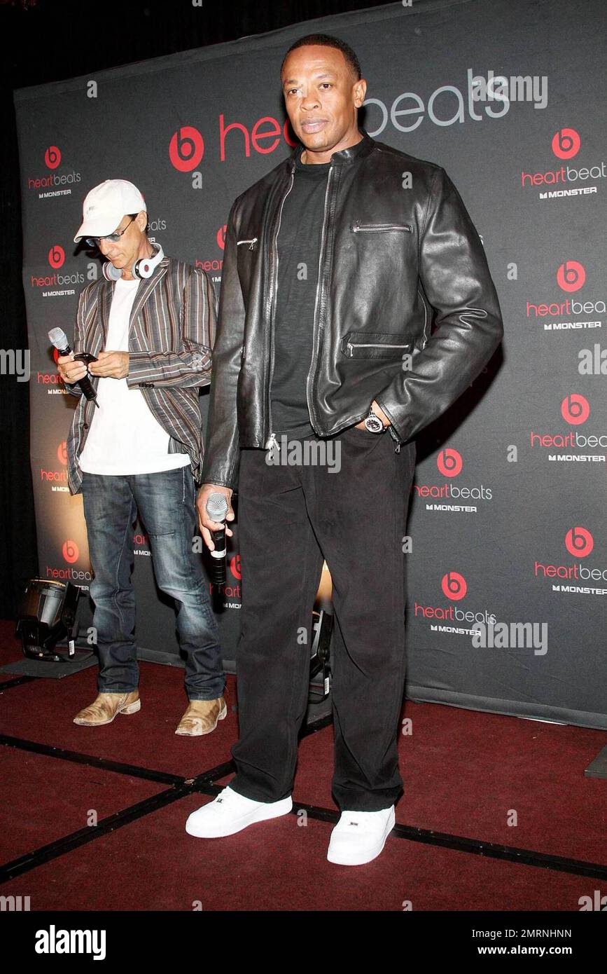 Dr. Dre attends the Heartbeats by Lady Gaga headphones unveiling