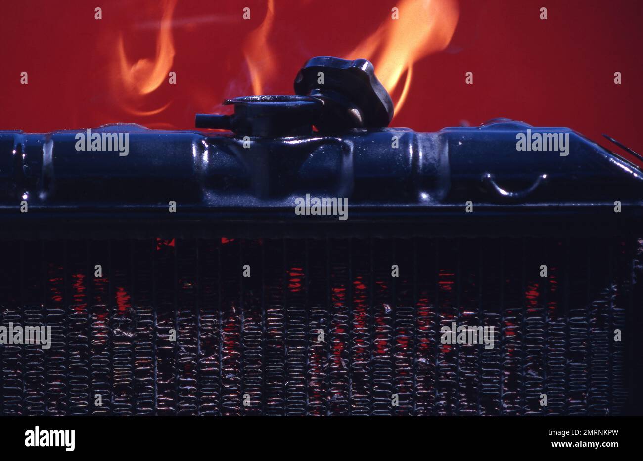 IMAGE PORTRAYING OVERHEATED CAR RADIATOR Stock Photo Alamy