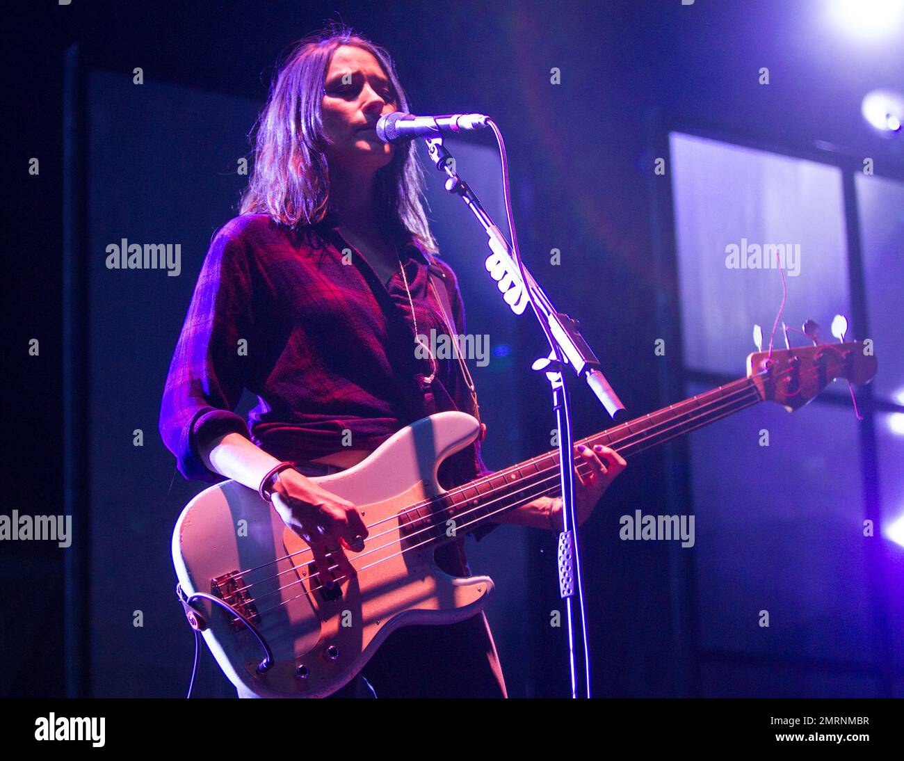 Theresa Wayman of the band Warpaint performs in concert as the opening