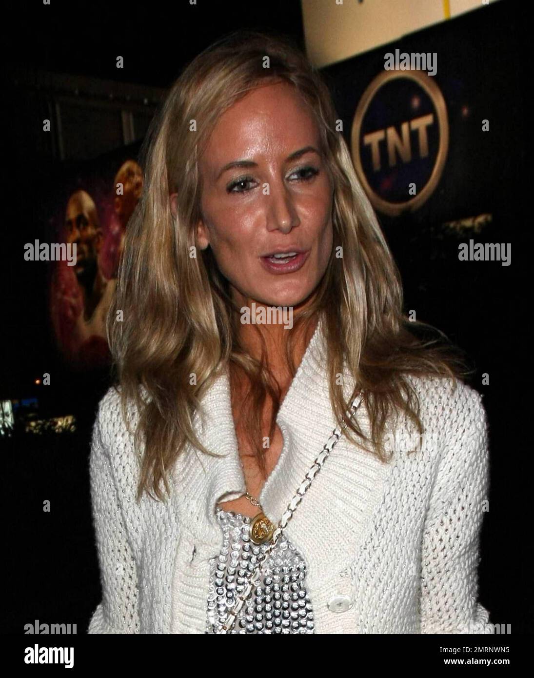 Lady Victoria Hervey leaves the Chateau Marmont in a sparkling silver