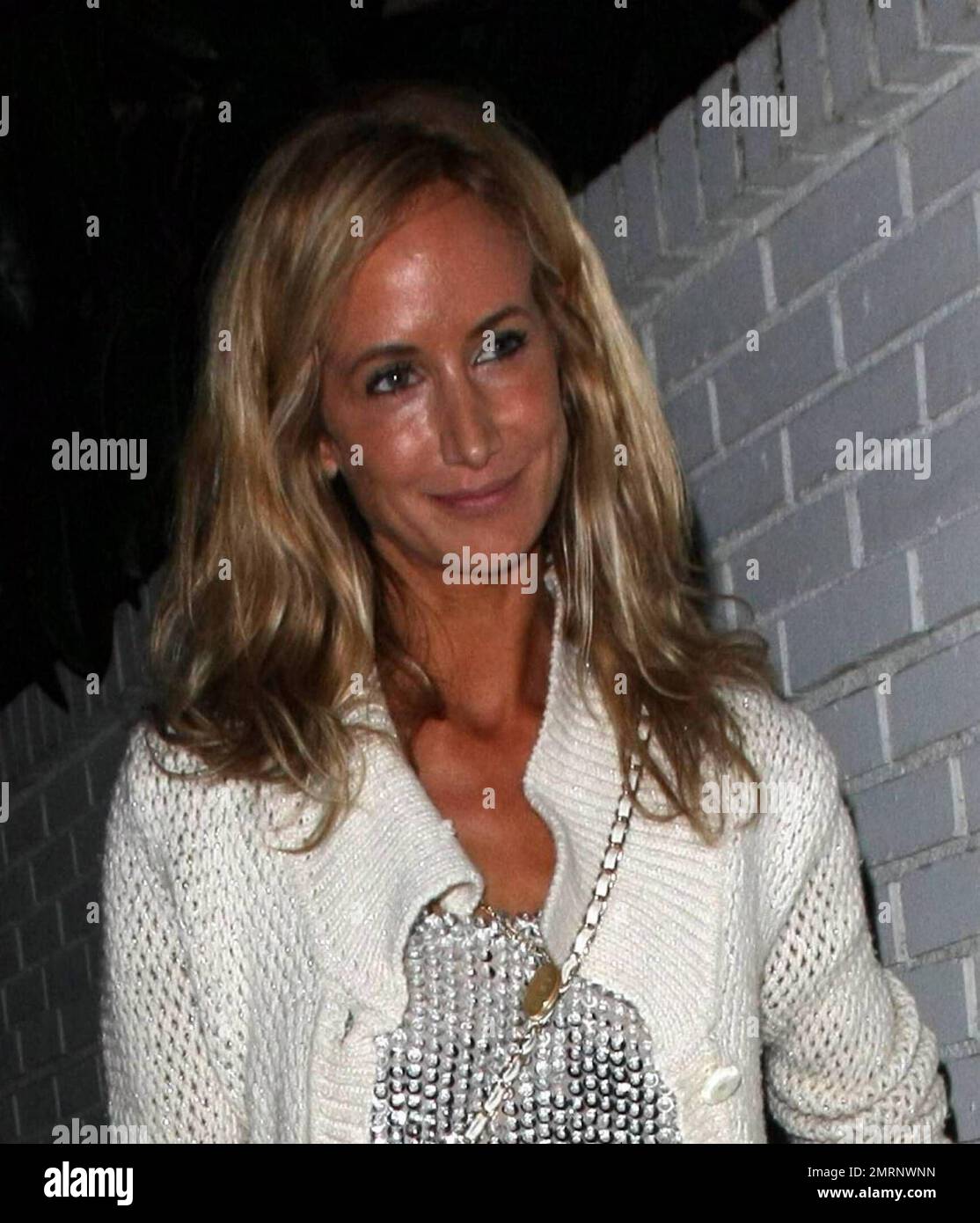 Lady Victoria Hervey leaves the Chateau Marmont in a sparkling silver