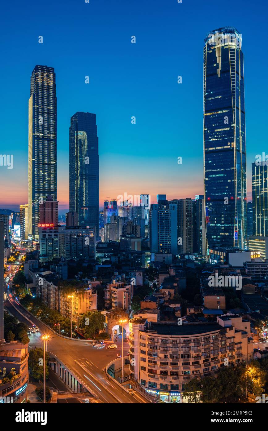 Changsha wharf shimao international financial center world financial center Stock Photo