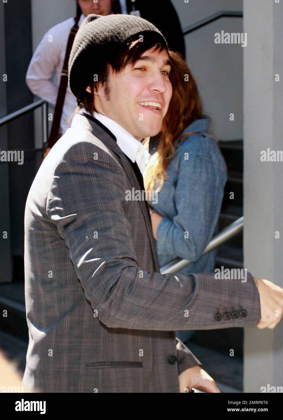 Pete Wentz arrives to CNN studios for the Larry King Live: Disaster in the Gulf Telethon hosted by American Idol's Ryan Seacret.  Celebrities took calls throughout the two-hour show to help the people, animals and wildlife affected by the continuing oil leak in the Gulf of Mexico.  The event reportedly raised $1.7 million with donations going to the United Way, National Wildlife Federation or The Nature Conservancy.  The British Petroleum-leased oil well off the coast of Louisiana, which busted on April 20, has yet to be fully contained. Los Angeles, CA. 06/21/10. . Stock Photo
