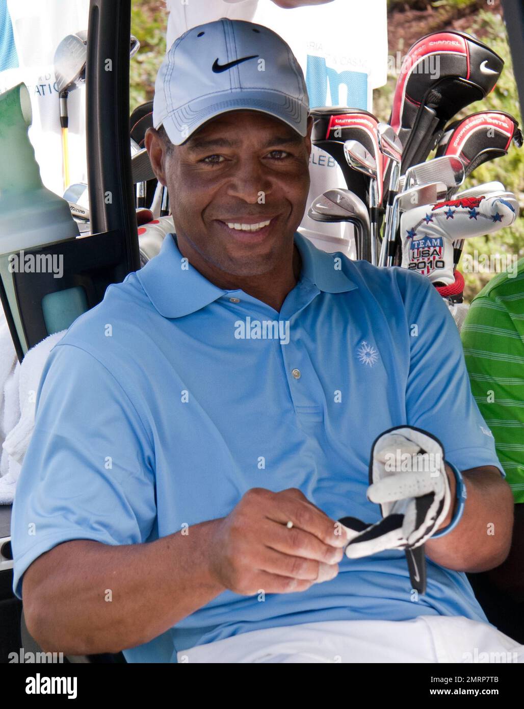 Marcus Allen participates on the final day of the 10th Annual Michael