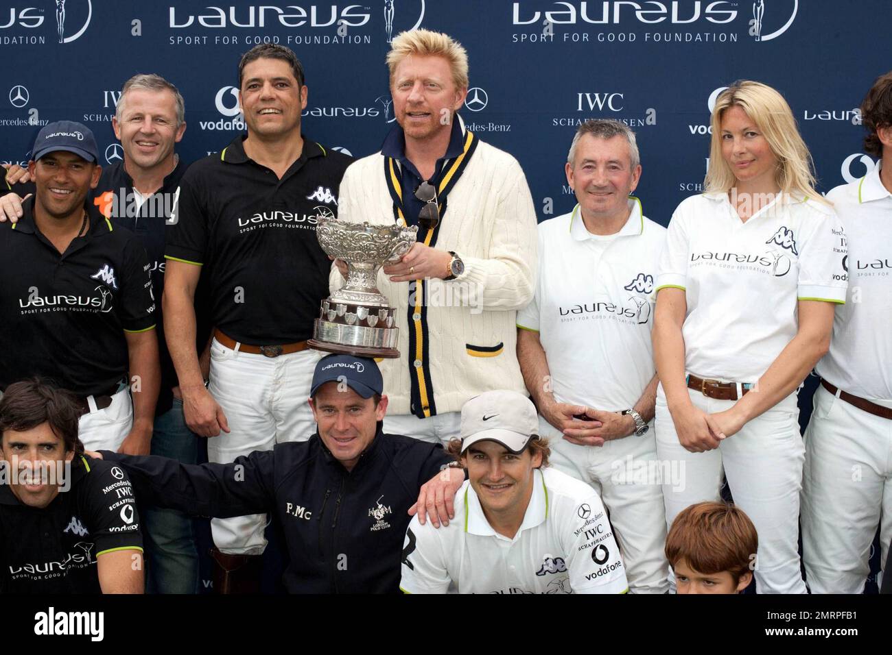 Boris Becker attending the Laureus Polo Cup match held at the Ham Polo  Club. Richmond, UK. 6/18/10 Stock Photo - Alamy