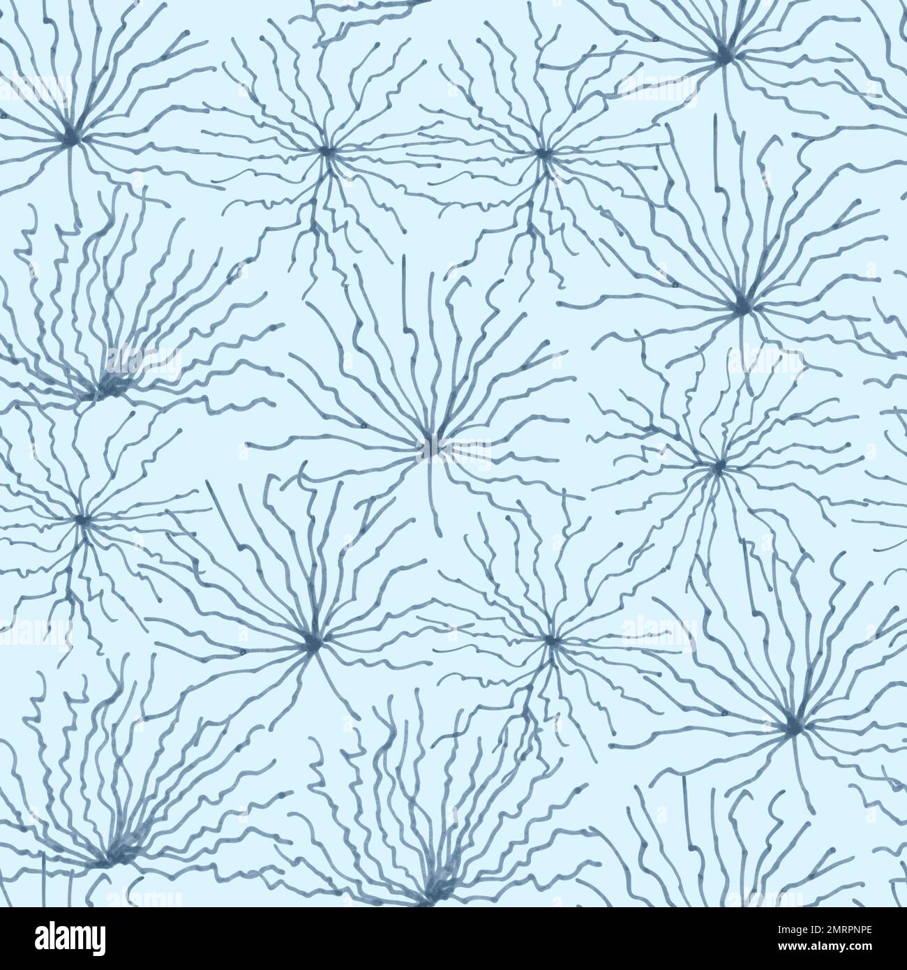 Abstract seamless pattern with simple organic elements. Vector hand drawn illustration Stock Vector