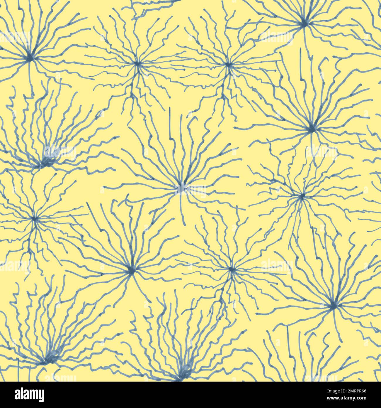 Abstract seamless pattern with simple organic elements. Vector hand drawn illustration Stock Vector