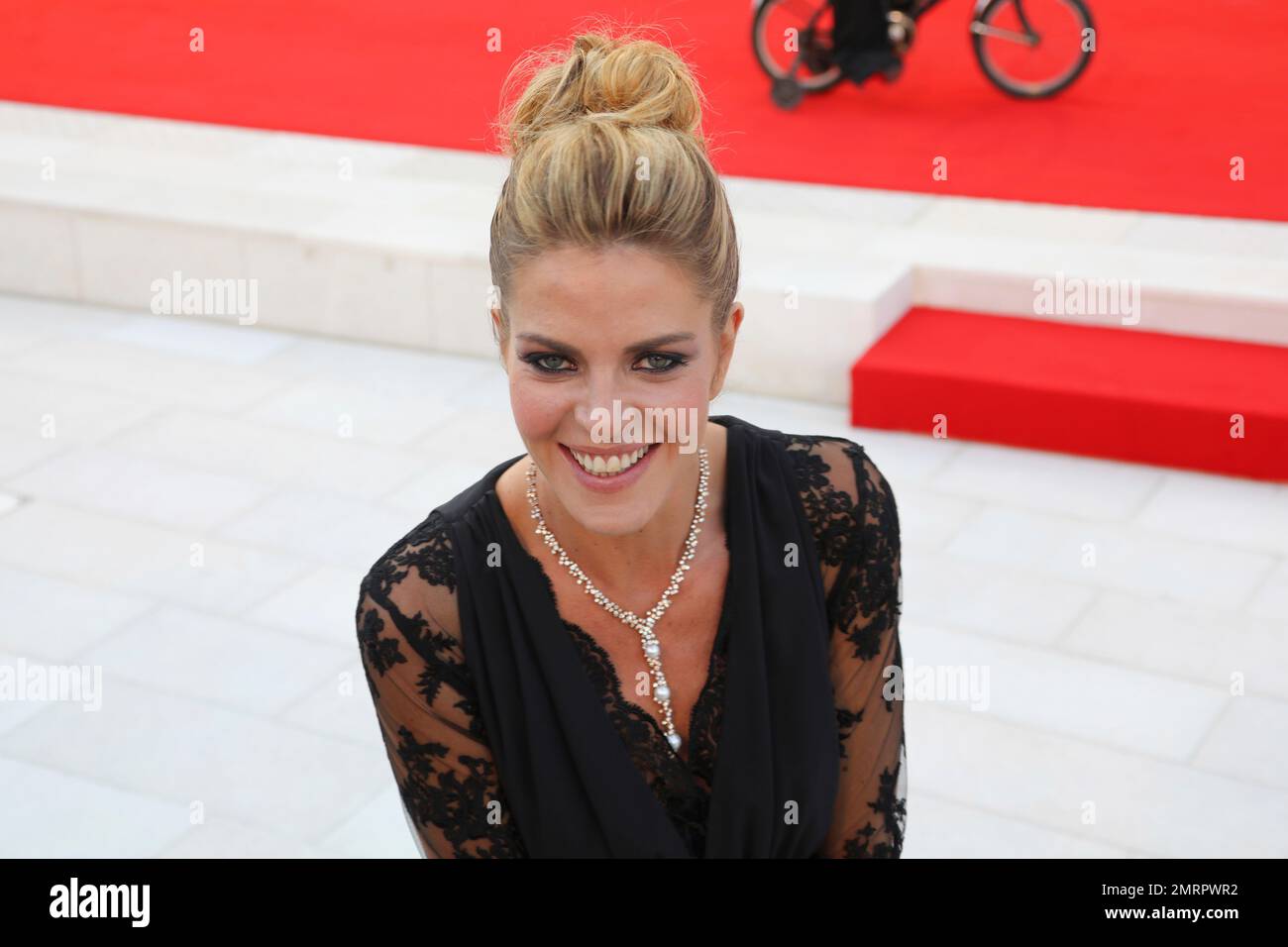 Elisabetta Pellini poses for photographers at the premiere of the film