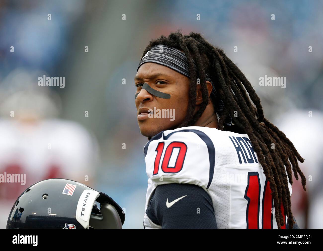 FILE In this Jan. 1, 2017, file photo, Houston Texans wide receiver