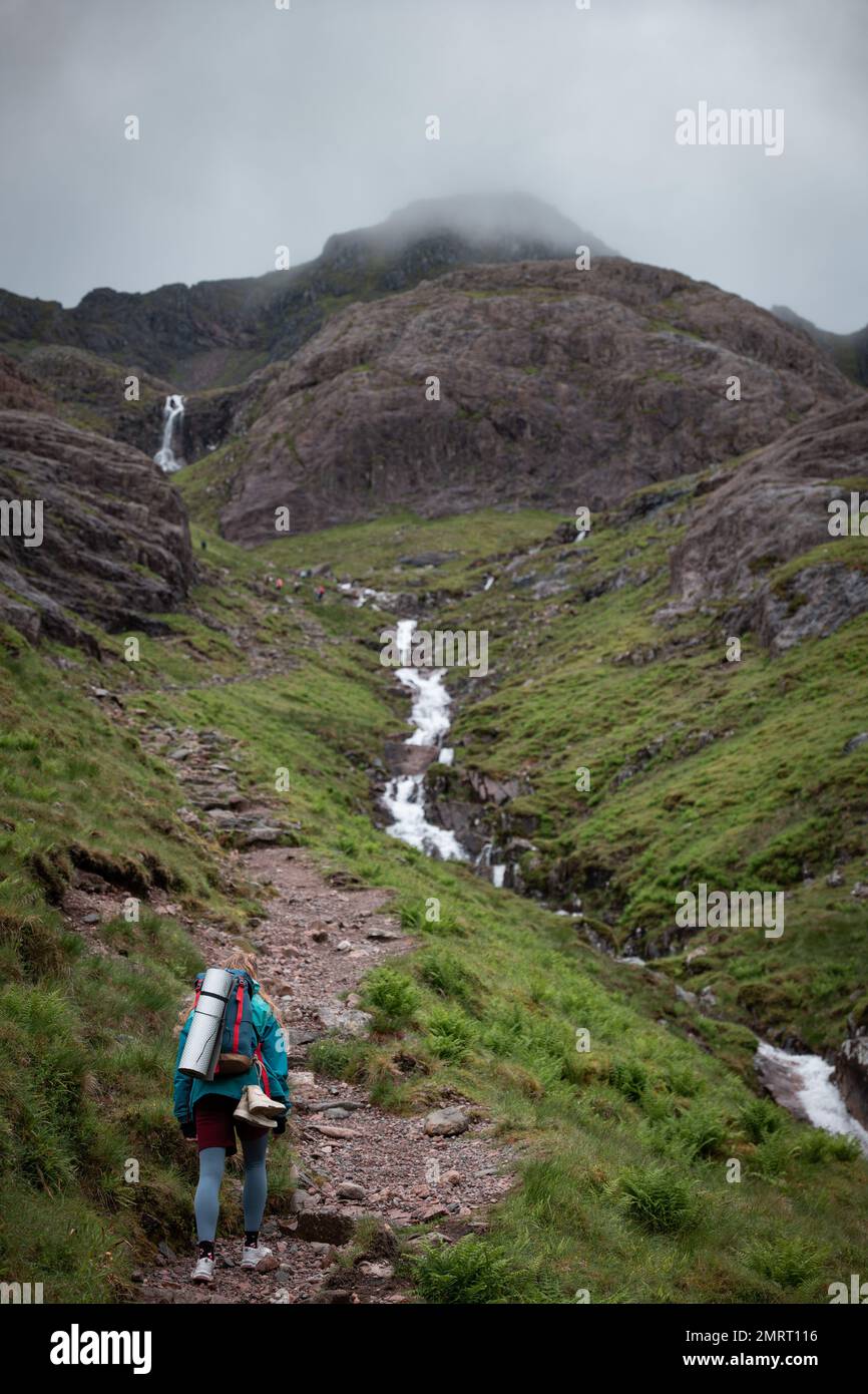 Vertical shot backpacker male hi-res stock photography and images - Alamy
