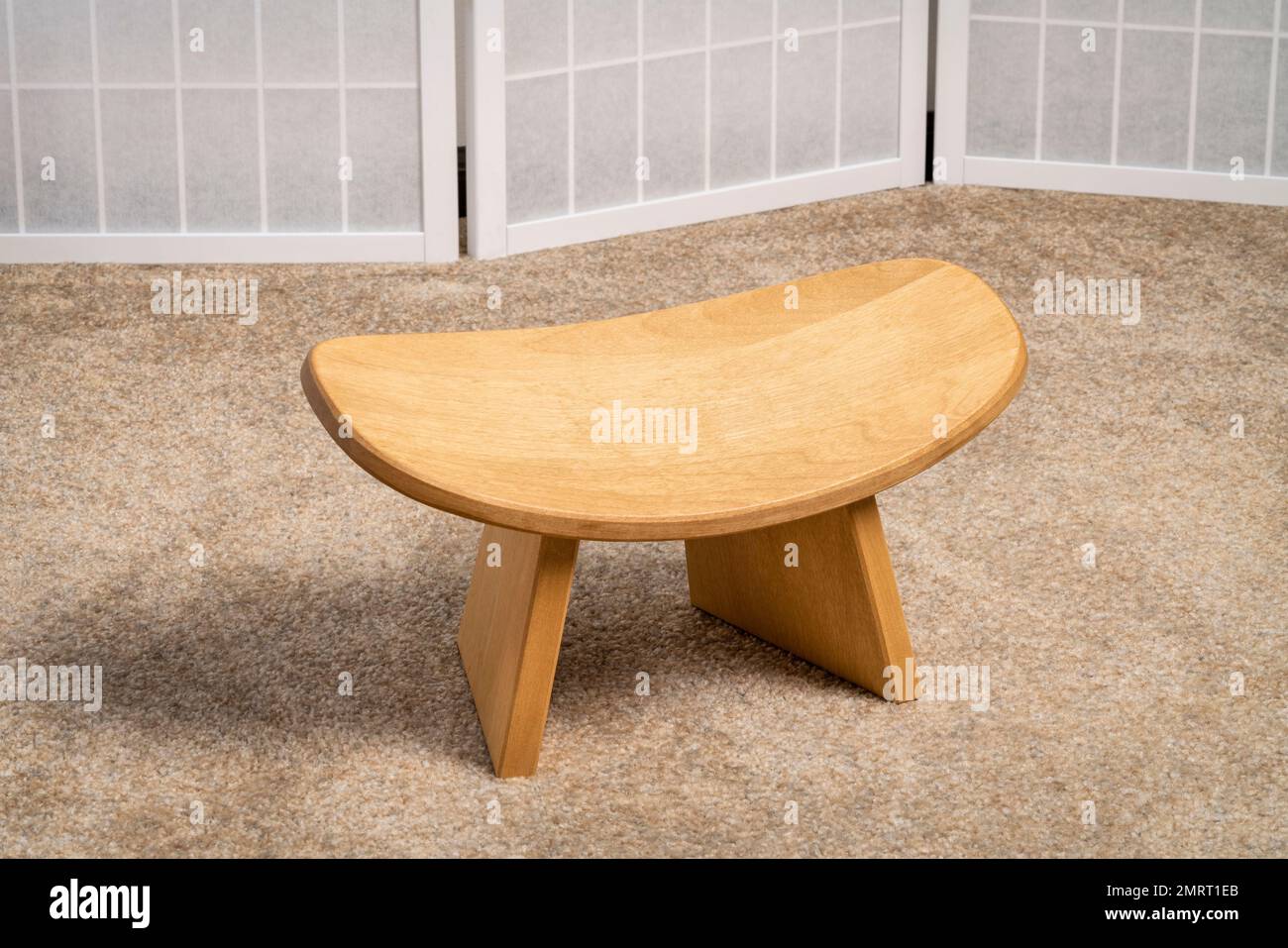 meditation, kneeling bench to sit in a natural, balanced and relaxed posture Stock Photo